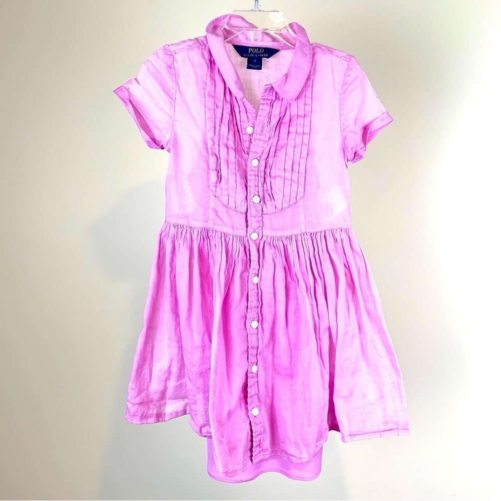 Polo kids Girls soft cottony dress , Size 5